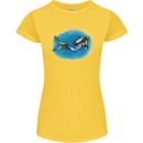 Ocean Scuba Diver Scuba Diving Womens Petite Cut T-Shirt Yellow