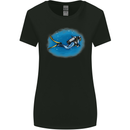 Ocean Scuba Diver Scuba Diving Womens Wider Cut T-Shirt Black