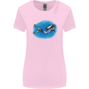 Ocean Scuba Diver Scuba Diving Womens Wider Cut T-Shirt Light Pink