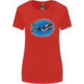Ocean Scuba Diver Scuba Diving Womens Wider Cut T-Shirt Red