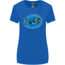 Ocean Scuba Diver Scuba Diving Womens Wider Cut T-Shirt Royal Blue