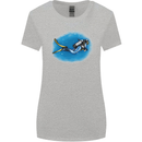 Ocean Scuba Diver Scuba Diving Womens Wider Cut T-Shirt Sports Grey