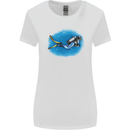 Ocean Scuba Diver Scuba Diving Womens Wider Cut T-Shirt White