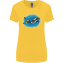 Ocean Scuba Diver Scuba Diving Womens Wider Cut T-Shirt Yellow