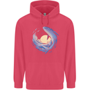 Ocean Whale & Octopus Childrens Kids Hoodie Heliconia