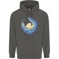 Ocean Whale & Octopus Childrens Kids Hoodie Storm Grey