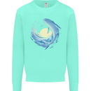 Ocean Whale & Octopus Kids Sweatshirt Jumper Peppermint