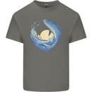 Ocean Whale & Octopus Kids T-Shirt Childrens Charcoal
