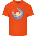 Ocean Whale & Octopus Kids T-Shirt Childrens Orange