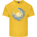 Ocean Whale & Octopus Kids T-Shirt Childrens Yellow