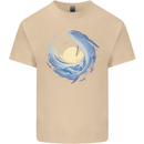 Ocean Whale & Octopus Mens Cotton T-Shirt Tee Top Sand
