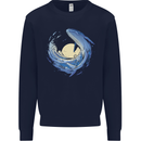 Ocean Whale & Octopus Mens Sweatshirt Jumper Navy Blue