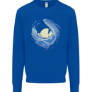 Ocean Whale & Octopus Mens Sweatshirt Jumper Royal Blue