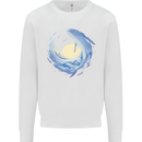 Ocean Whale & Octopus Mens Sweatshirt Jumper White