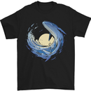 Ocean Whale & Octopus Mens T-Shirt Cotton Gildan Black
