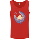 Ocean Whale & Octopus Mens Vest Tank Top Red