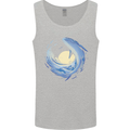 Ocean Whale & Octopus Mens Vest Tank Top Sports Grey
