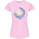 Ocean Whale & Octopus Womens Petite Cut T-Shirt Light Pink