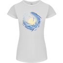 Ocean Whale & Octopus Womens Petite Cut T-Shirt White