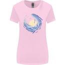 Ocean Whale & Octopus Womens Wider Cut T-Shirt Light Pink