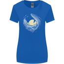 Ocean Whale & Octopus Womens Wider Cut T-Shirt Royal Blue