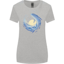 Ocean Whale & Octopus Womens Wider Cut T-Shirt Sports Grey