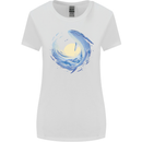 Ocean Whale & Octopus Womens Wider Cut T-Shirt White