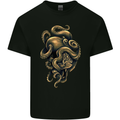 Octiger Octopus Kraken Cthulhu Tiger Mens Cotton T-Shirt Tee Top Black