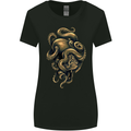 Octiger Octopus Kraken Cthulhu Tiger Womens Wider Cut T-Shirt Black