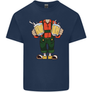 Octoberfest Man With Beer Kids T-Shirt Childrens Navy Blue