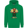 Octoberfest Man With Beer Mens 80% Cotton Hoodie Irish Green