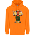 Octoberfest Man With Beer Mens 80% Cotton Hoodie Orange