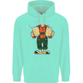 Octoberfest Man With Beer Mens 80% Cotton Hoodie Peppermint