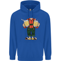 Octoberfest Man With Beer Mens 80% Cotton Hoodie Royal Blue