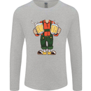 Octoberfest Man With Beer Mens Long Sleeve T-Shirt Sports Grey