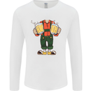Octoberfest Man With Beer Mens Long Sleeve T-Shirt White