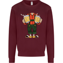 Octoberfest Man With Beer Mens Sweatshirt Jumper Maroon