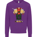 Octoberfest Man With Beer Mens Sweatshirt Jumper Purple