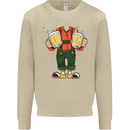 Octoberfest Man With Beer Mens Sweatshirt Jumper Sand