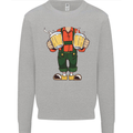 Octoberfest Man With Beer Mens Sweatshirt Jumper Sports Grey
