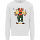 Octoberfest Man With Beer Mens Sweatshirt Jumper White