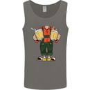 Octoberfest Man With Beer Mens Vest Tank Top Charcoal