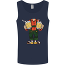 Octoberfest Man With Beer Mens Vest Tank Top Navy Blue