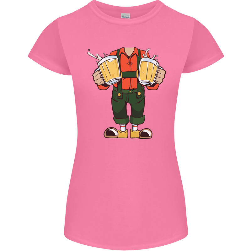 Octoberfest Man With Beer Womens Petite Cut T-Shirt Azalea