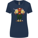 Octoberfest Man With Beer Womens Wider Cut T-Shirt Navy Blue