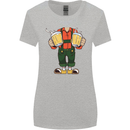 Octoberfest Man With Beer Womens Wider Cut T-Shirt Sports Grey