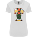 Octoberfest Man With Beer Womens Wider Cut T-Shirt White