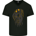 Octobot Octopus Kraken Cthulhu Scuba Diving Mens V-Neck Cotton T-Shirt Black