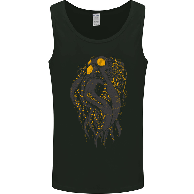 Octobot Octopus Kraken Cthulhu Scuba Diving Mens Vest Tank Top Black