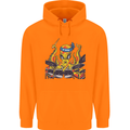 Octopus Drummer Drumming Drum Funny Childrens Kids Hoodie Orange